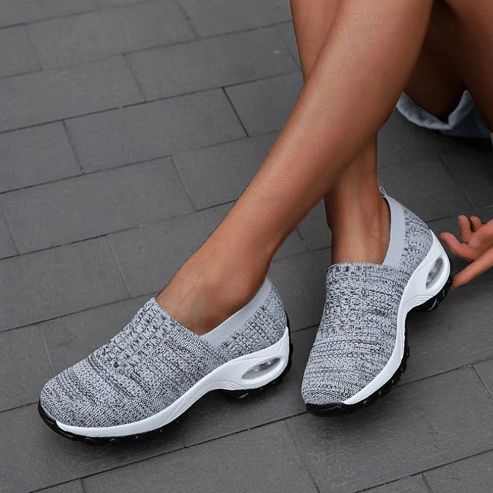 Orthopedic Walking Shoes for Women with Arch Support and Breathable Mesh Upper