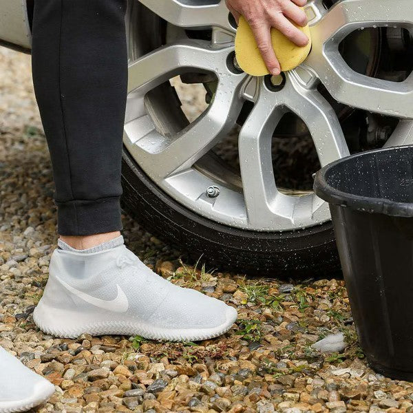 Waterproof Silicone Shoe Covers with Reusable Non Slip Grip for Rainy Days