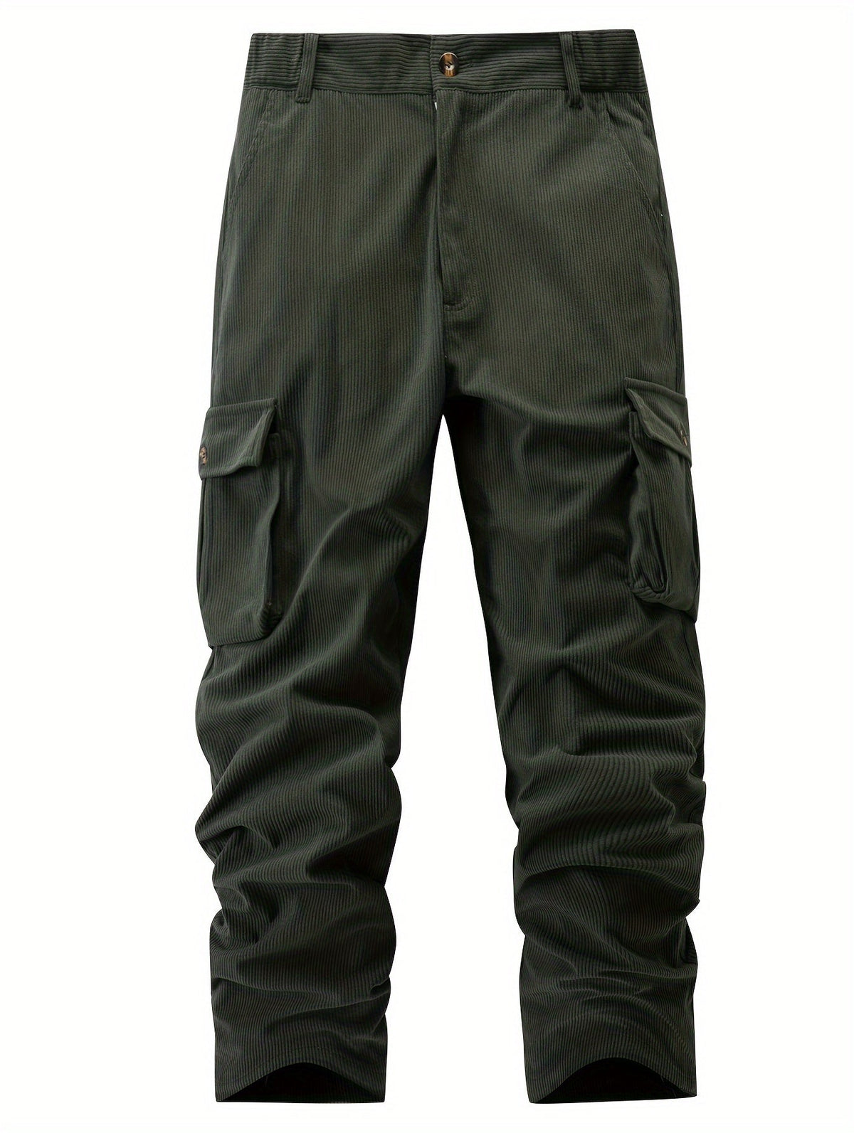 Cargo Pants with Multiple Pockets and Elastic Waistband, Relaxed Fit