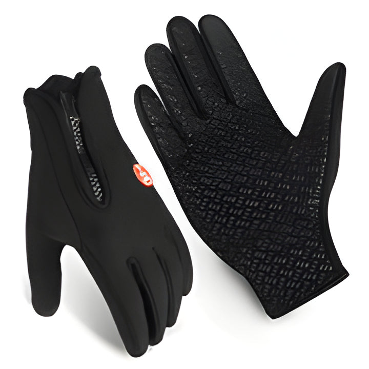 Heated Gloves with Conductive Thread and Fleece Lining for Outdoor Activities
