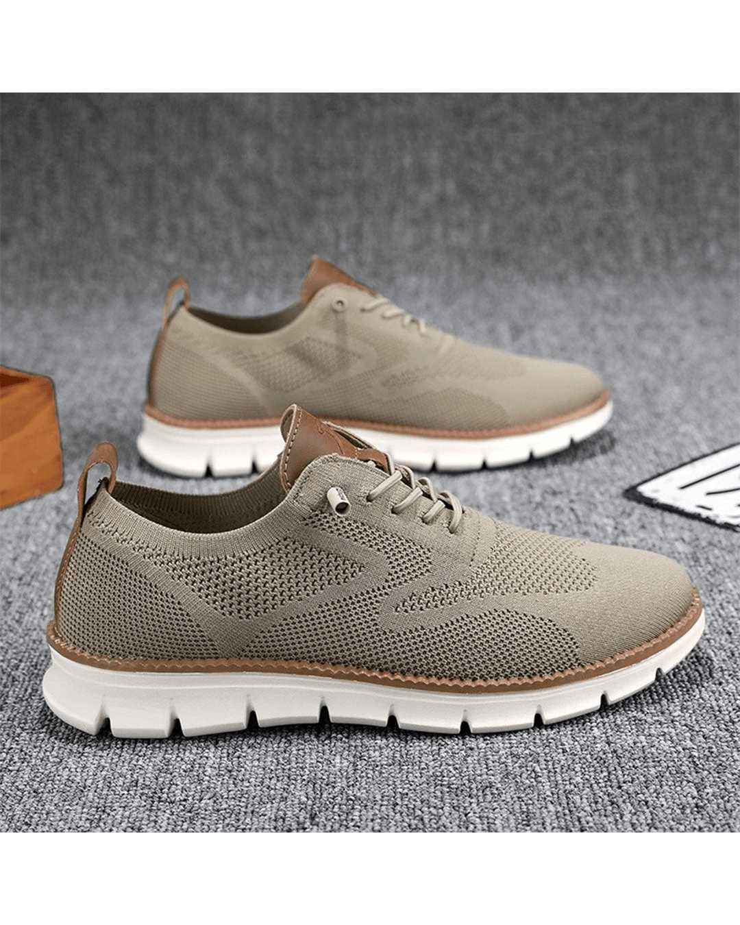 Mesh Sneakers with Shock Absorbing Sole and Ergonomic Outsole Minimalist Design