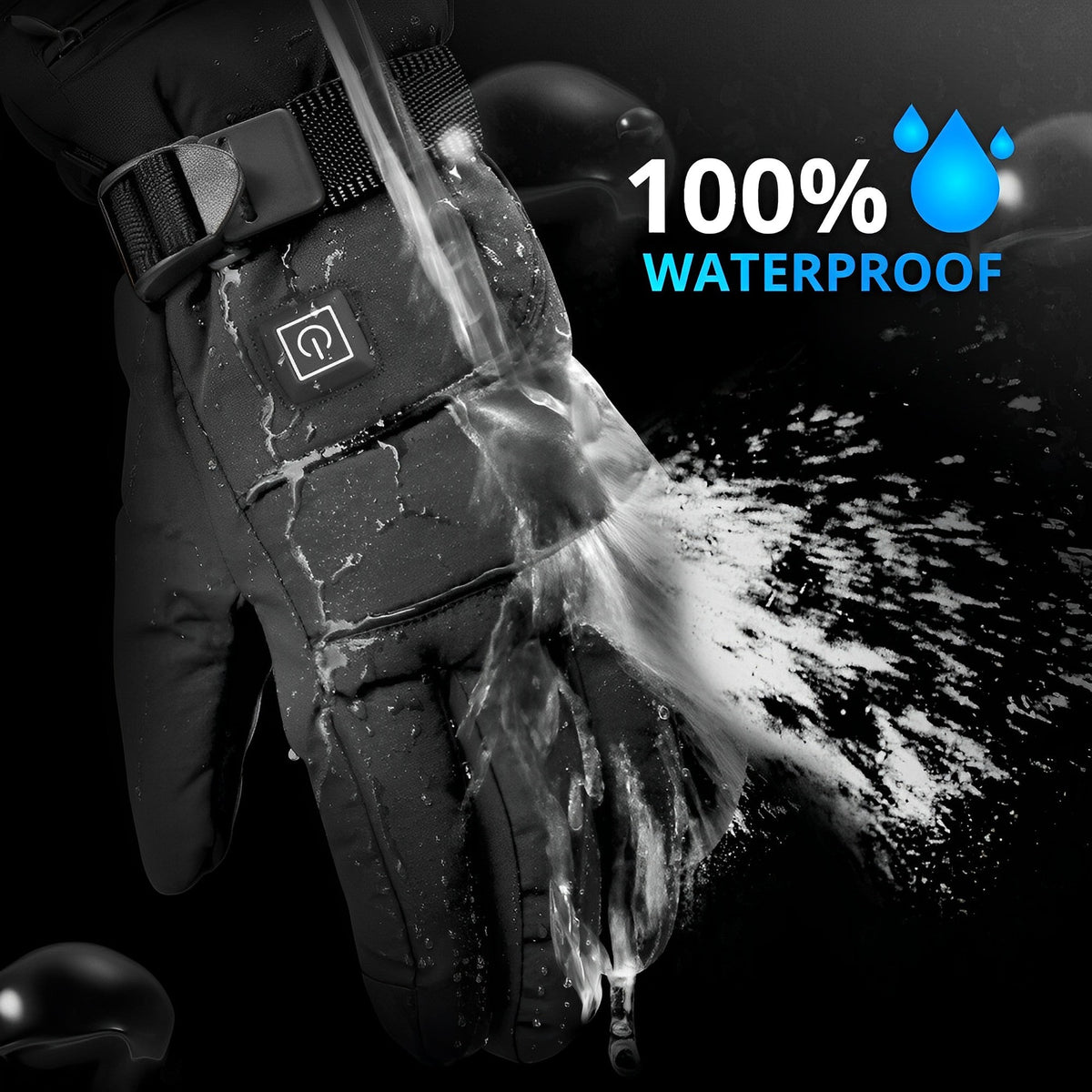 Rechargeable Heated Gloves with Three Temperature Settings and 8 Hour Battery