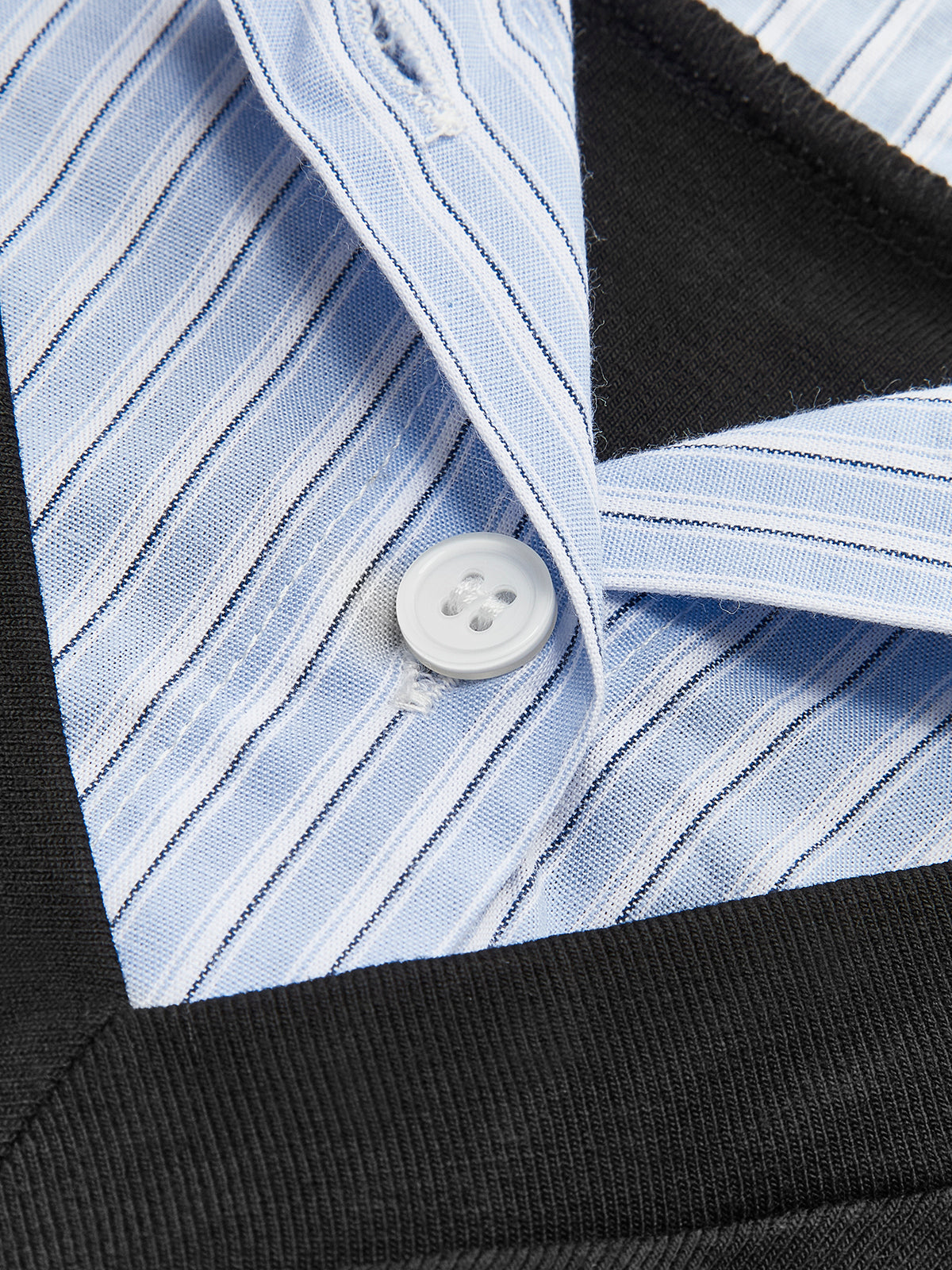 Ribbed Polo Top with Four Direction Stretch and Natural Fiber Blend