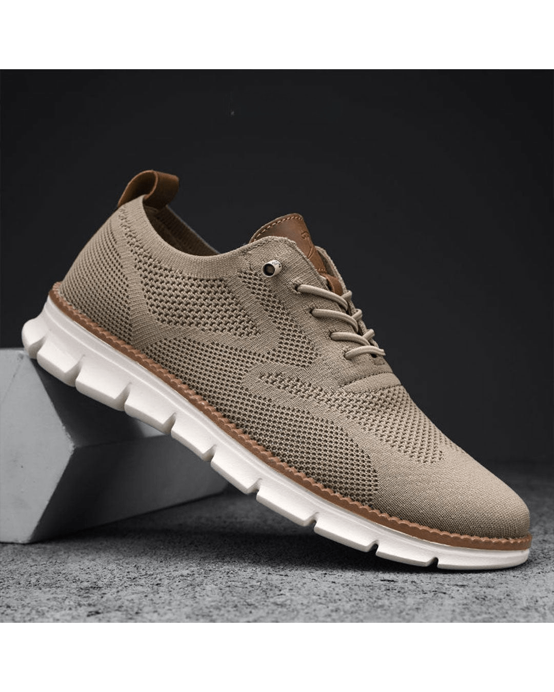 Mesh Sneakers with Shock Absorbing Sole and Ergonomic Outsole Minimalist Design