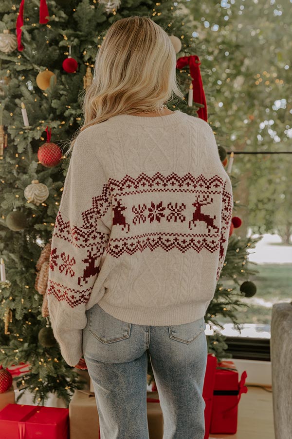 Reindeer Games Cable Knit Sweater