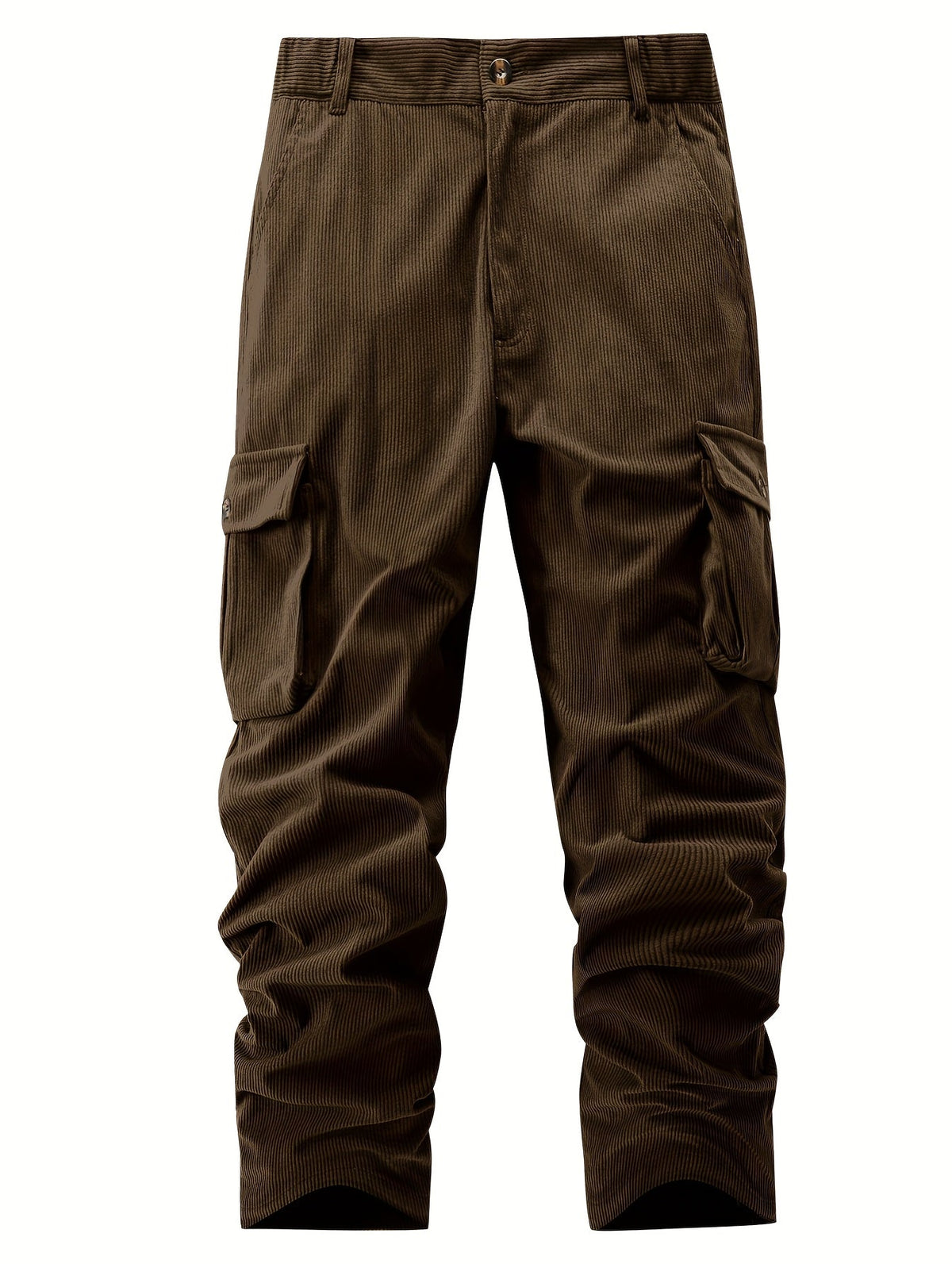 Cargo Pants with Multiple Pockets and Elastic Waistband, Relaxed Fit