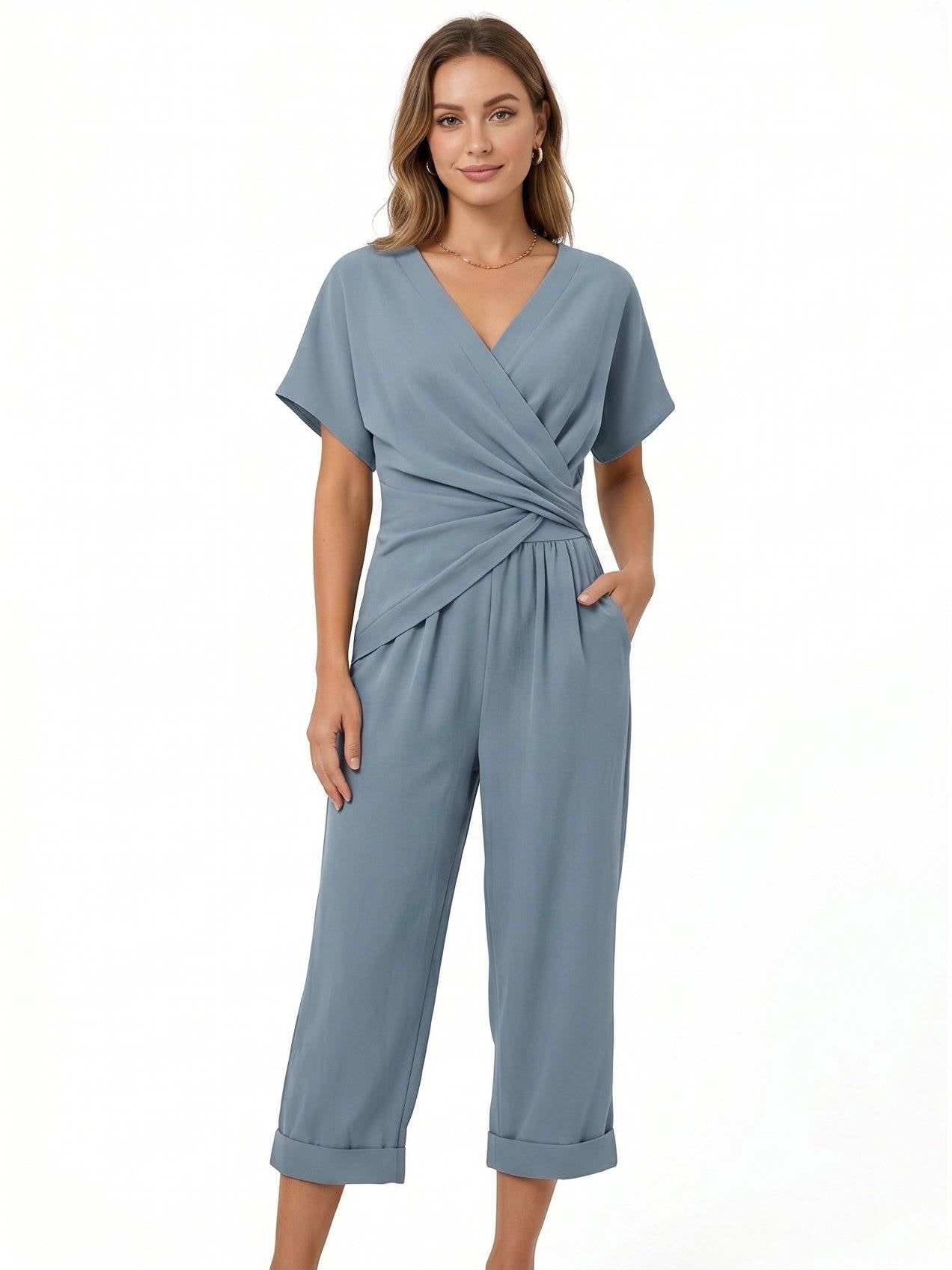 Elegant Two Piece Set, Fashionable Matching Outfit for Women’s Everyday Style