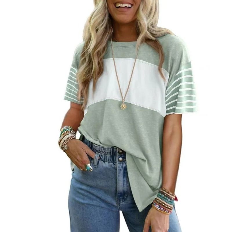 Womens Oversized Crew Neck Top - Casual Long Sleeve Loose Fit Shirt