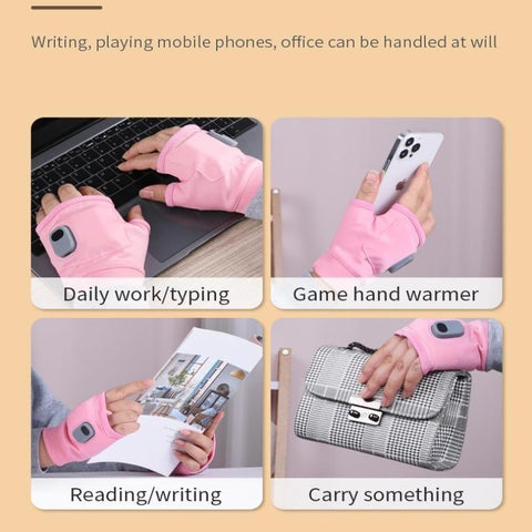 Heated Gloves with Three Temperature Settings and Type C Charging