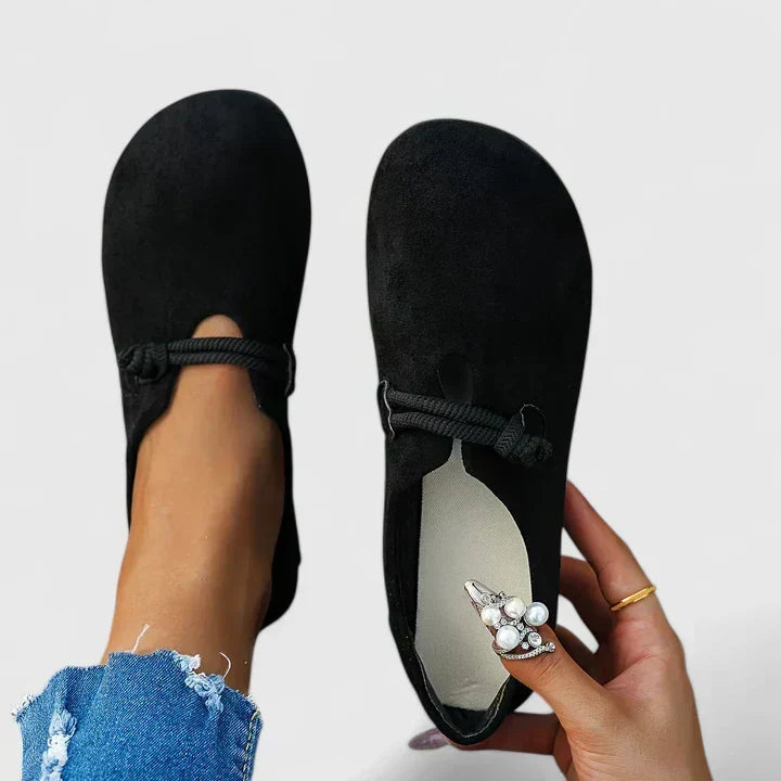 Lace Loafers with Orthopedic Footbed and Cushioned Support for All Day Wear