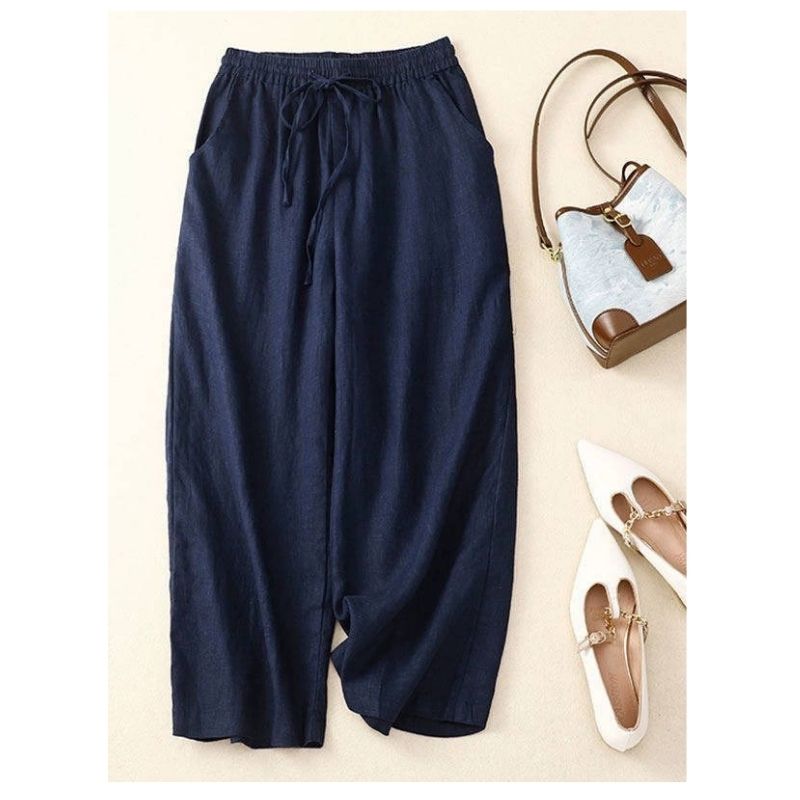 Womens Relaxed Drawstring Pants, Comfortable Casual Pants for Daily Comfort and Style