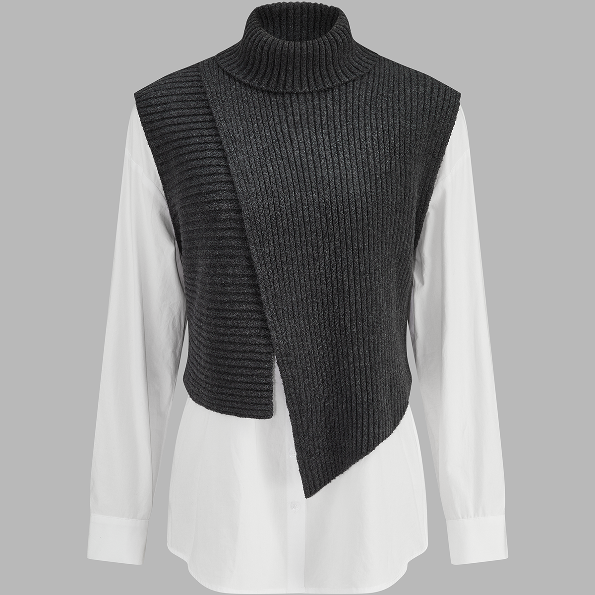 Relaxed Knit Sweater with Breathable Fabric and Slight Stretch