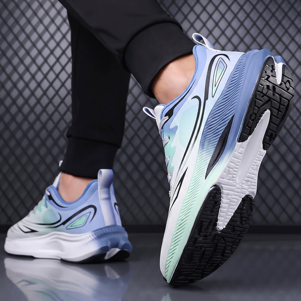 Sculpted Sole Sneakers, Modern Casual Shoes for Everyday Comfort and Style
