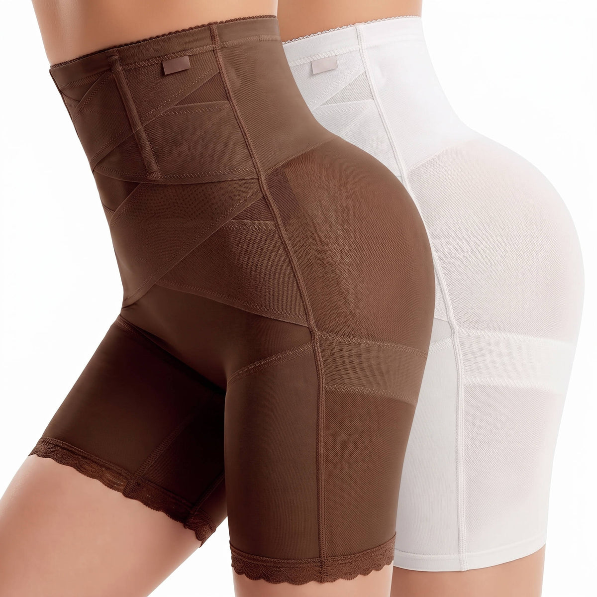 Womens Shapewear Panties, High Stretch Compression Underwear, Solid Color Waist Girdle