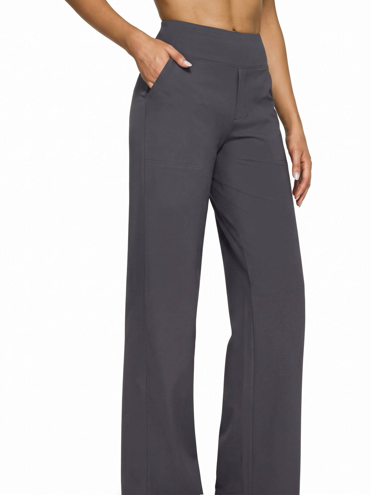 Womens Yoga Pants, High Waisted Wide Leg Pants with Pockets for Yoga, Lounge and Everyday Wear