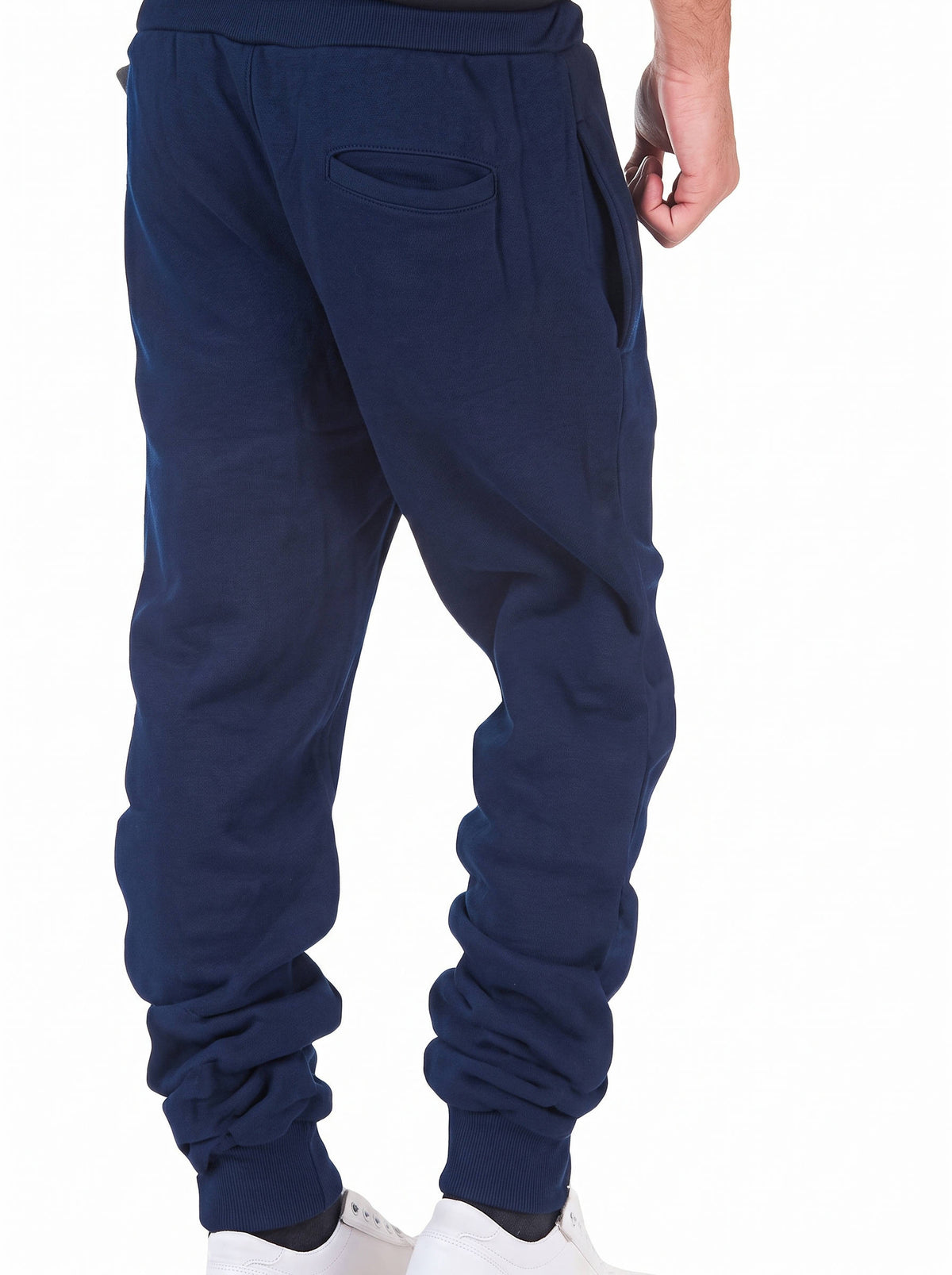 Mens Fleece Lined Joggers, Warm Sweatpants with Zipper Pockets for Winter Casual and Outdoor Wear