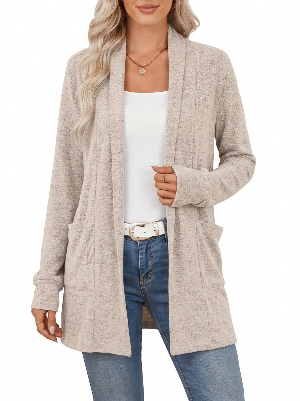 Cardigan Sweaters for Women, Lightweight Open Front Long Cardigan with Pockets, Business Casual, Airport Travel, Teacher Outfits, 2026 Fall Fashion