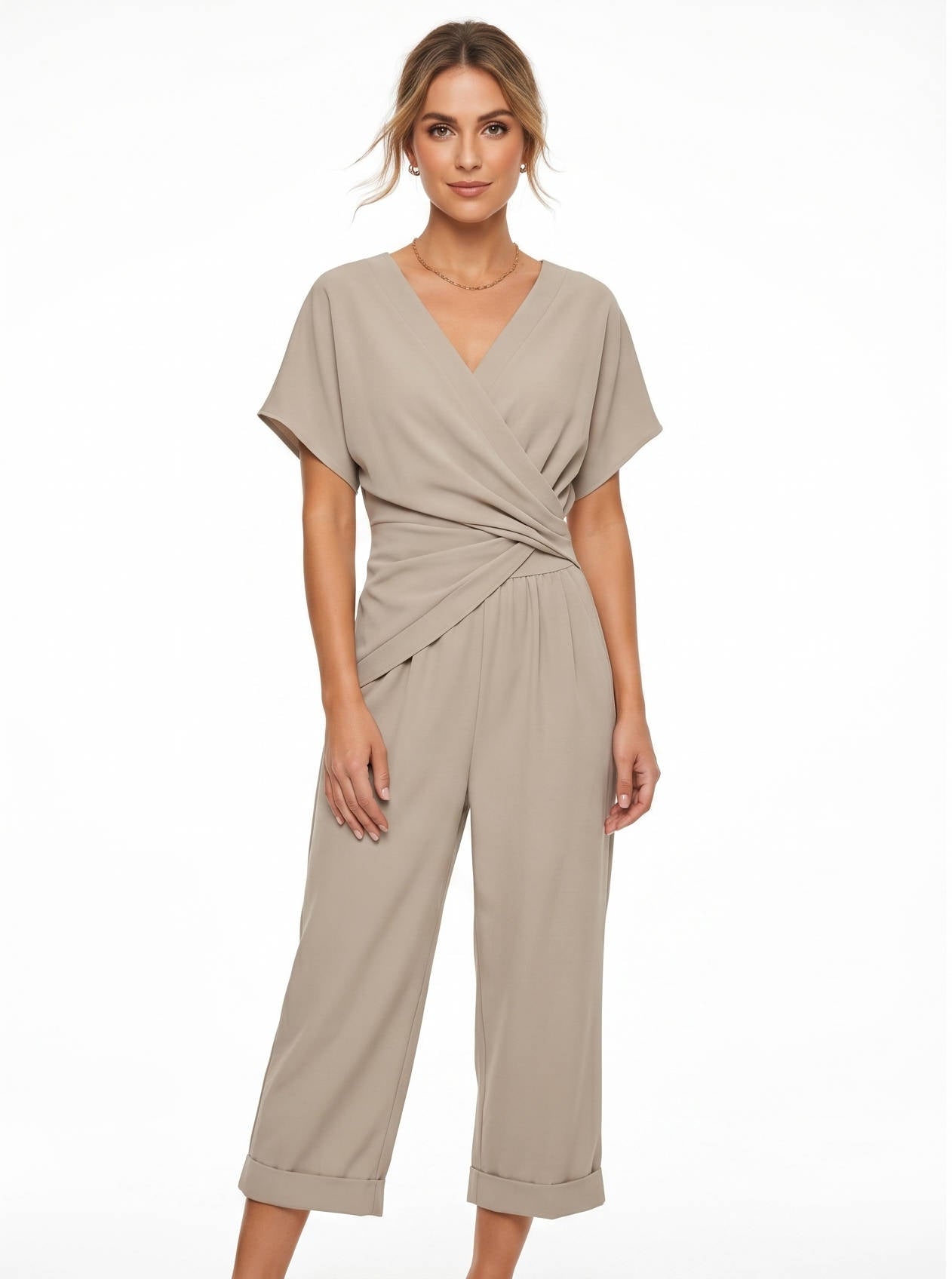 Elegant Two Piece Set, Fashionable Matching Outfit for Women’s Everyday Style