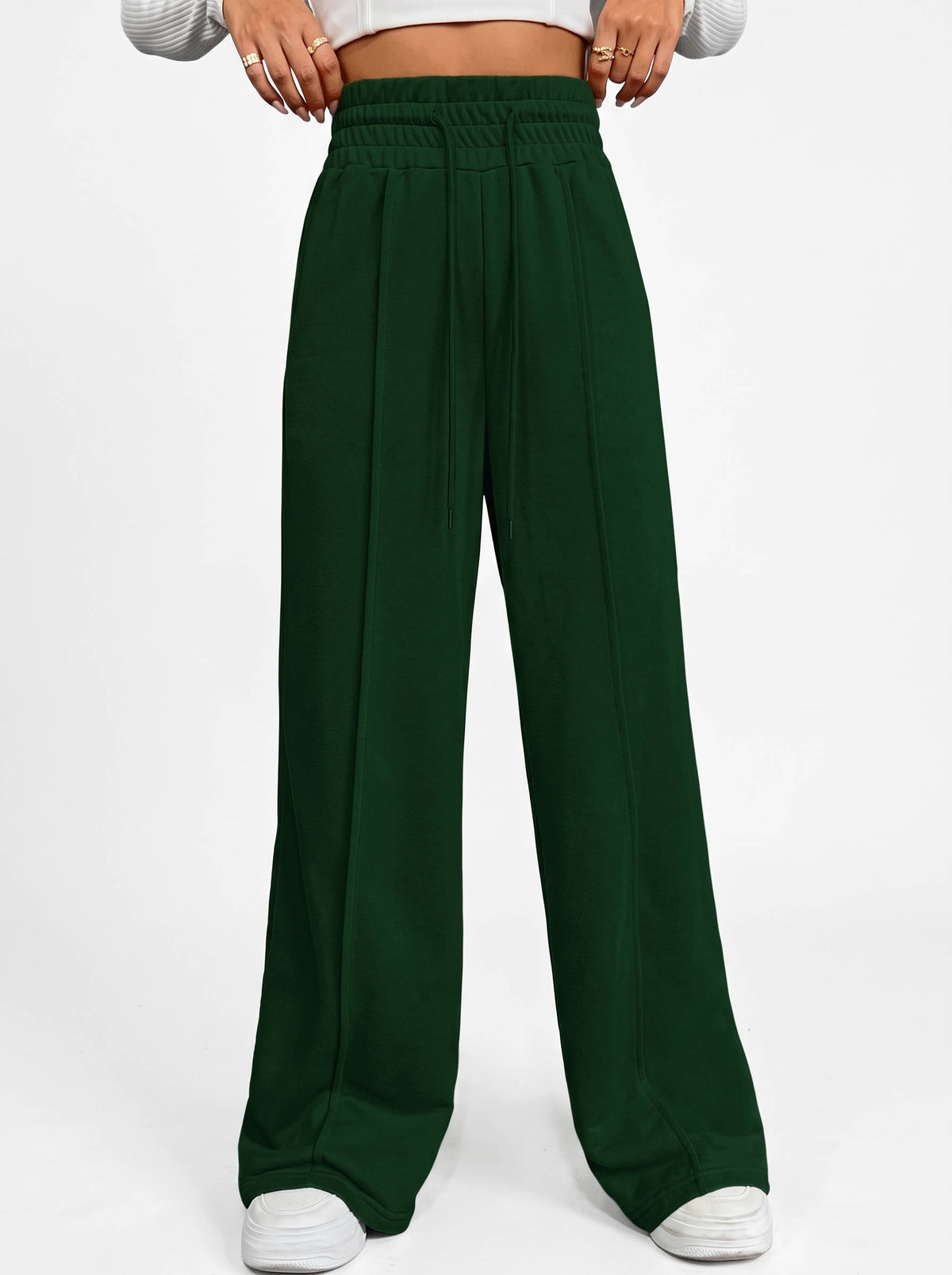 Womens Wide Leg Sweatpants, High Waisted Baggy Sweat Pants for Fall Casual Wear and Comfortable Everyday Outfits