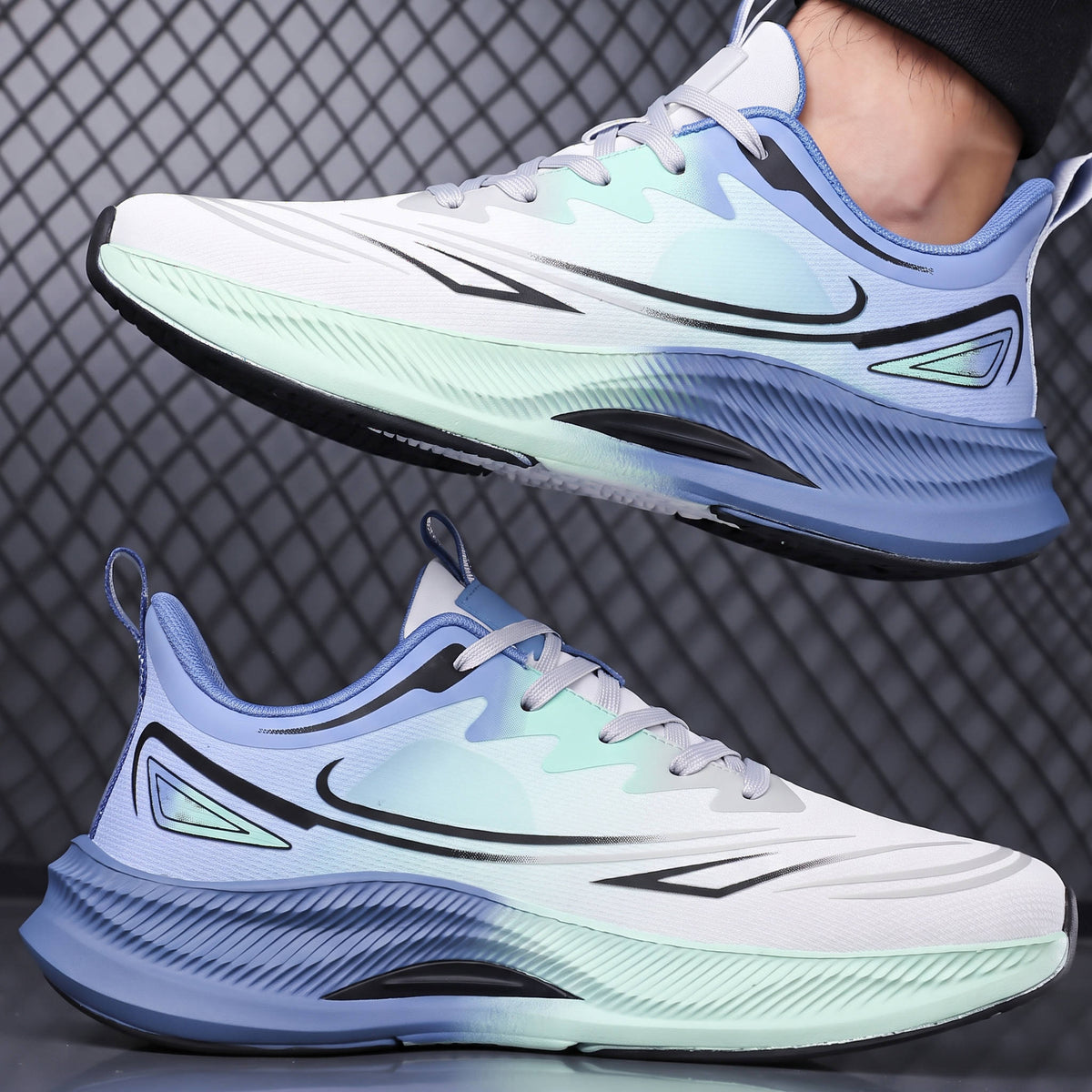 Sculpted Sole Sneakers, Modern Casual Shoes for Everyday Comfort and Style