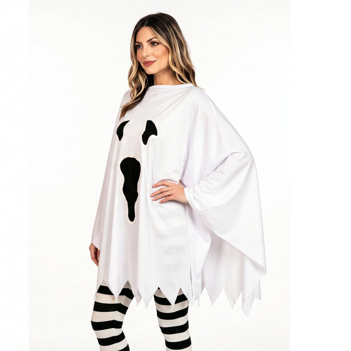Halloween Costume for Women, Glow in the Dark Ghost Costume for Adults, Halloween Parties and Cosplay Events