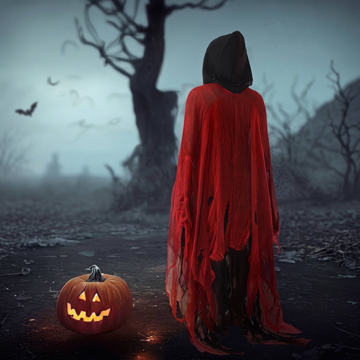 Grim Reaper Costume, Hooded Cloak for Men and Women, Halloween Cosplay Costume for Parties and Themed Events