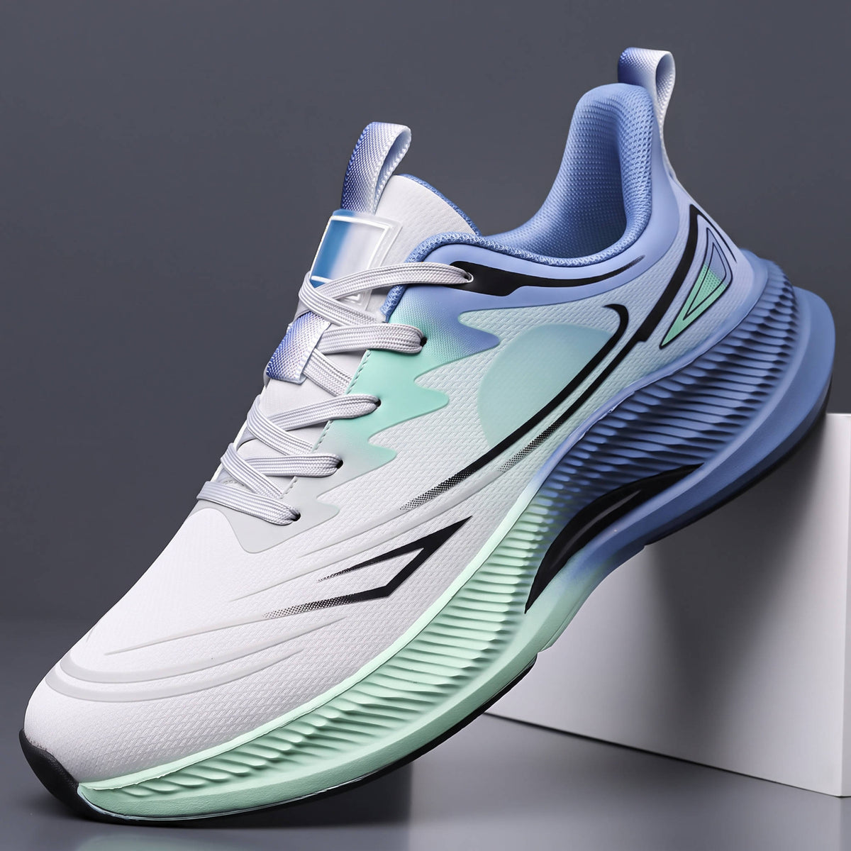 Sculpted Sole Sneakers, Modern Casual Shoes for Everyday Comfort and Style