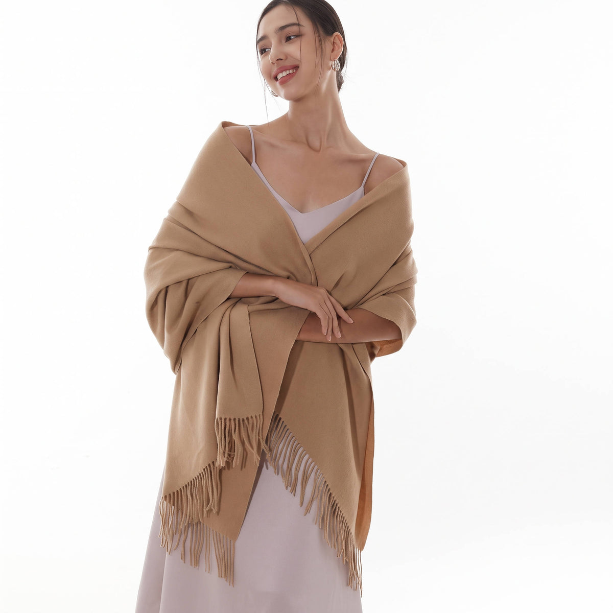 Womens Pashmina Shawl, Large Warm Winter Scarf Wrap for Evening Dresses and Special Occasions