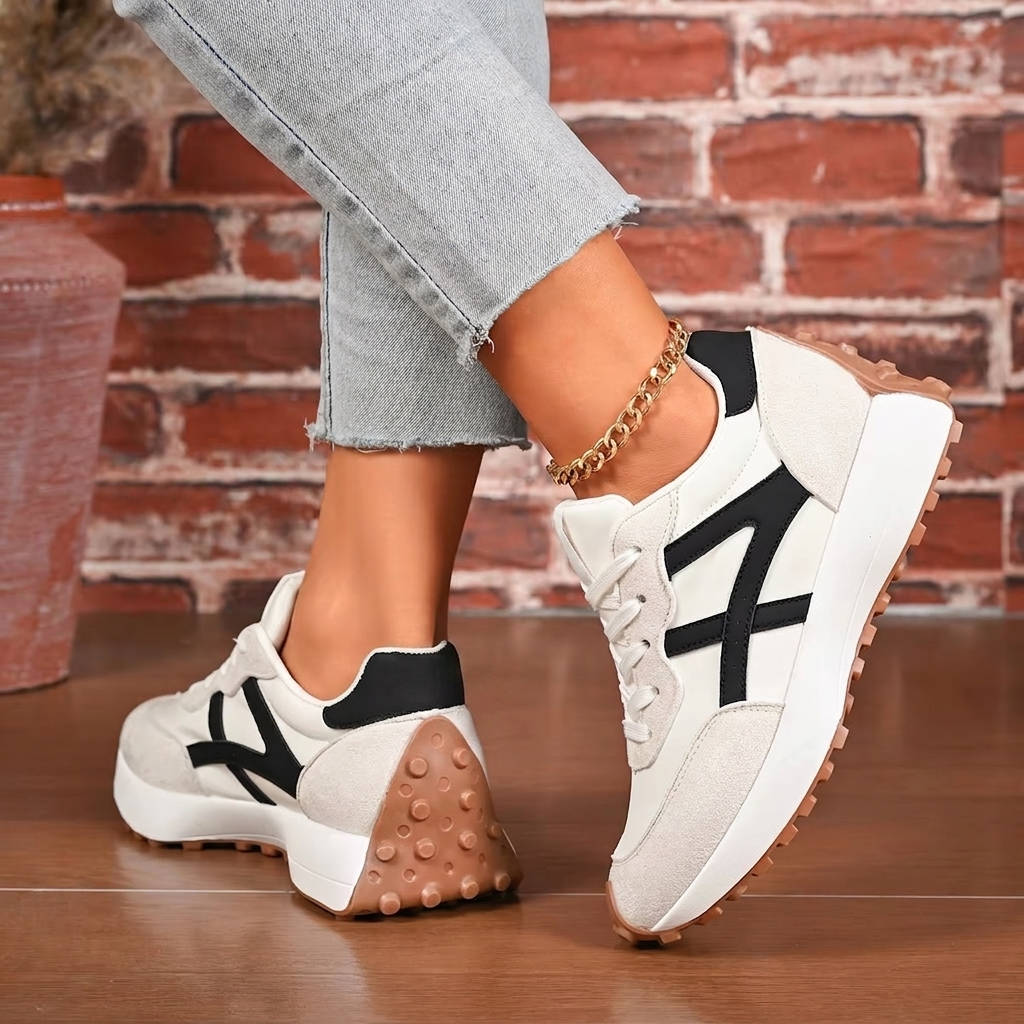 Walking Sneakers, Lightweight Everyday Shoes with Cushioned Insole and Mesh Upper