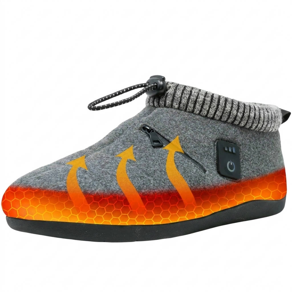 Heated Slippers for Men & Women, Rechargeable Electric Slippers with 3 Heat Settings, 11 Hour Warmth, 2000mAh Battery