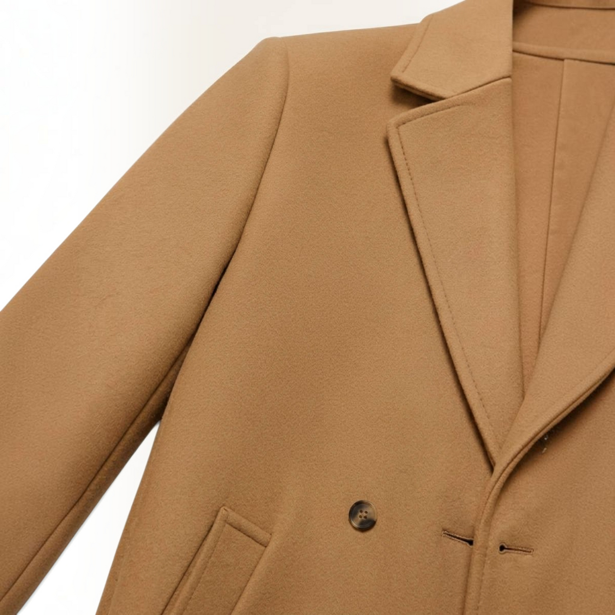 Mens Wool Overcoat, Classic Elegant Winter Coat, Warm Formal Outerwear