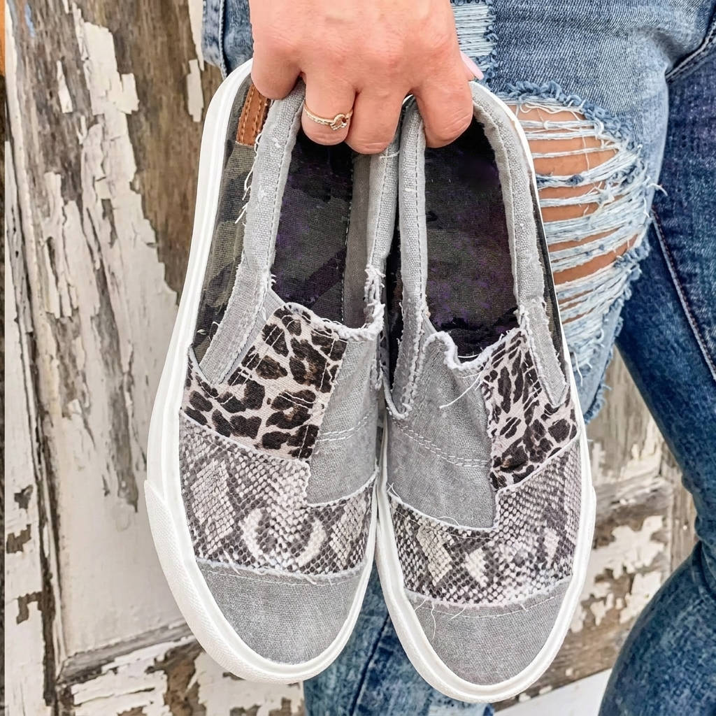 Trendy Slip on Shoes, Comfortable Walking Shoes for Daily Use