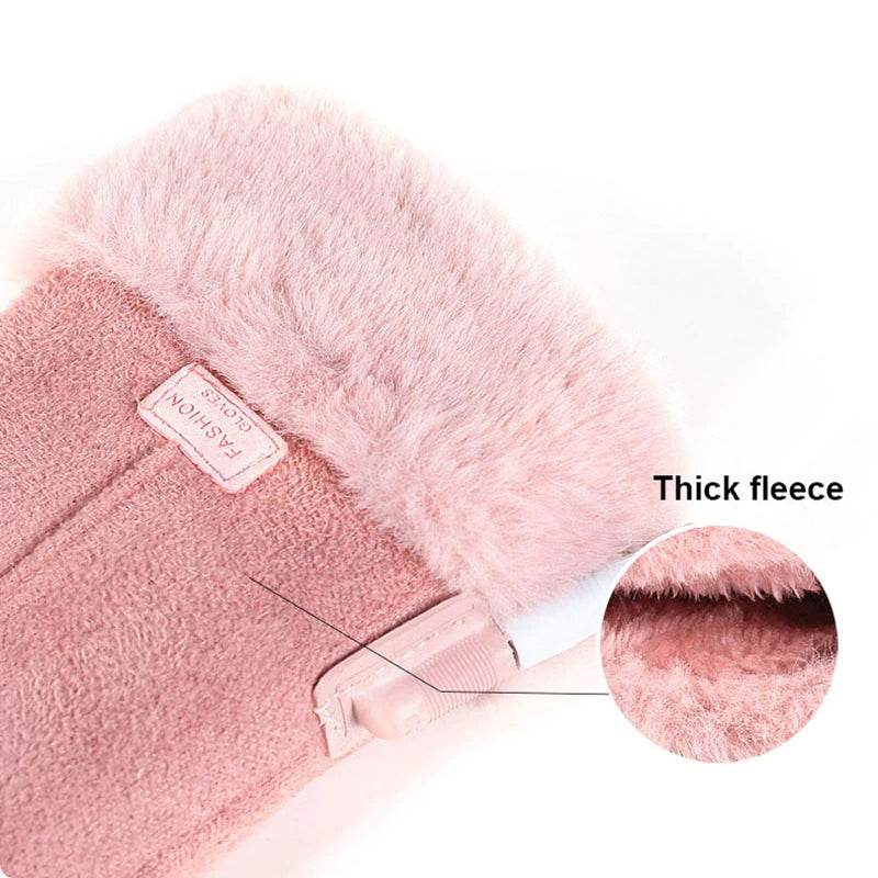 Electric Heated Gloves with Touchscreen friendly Fingers and Three Heat Settings 7 Hour Battery