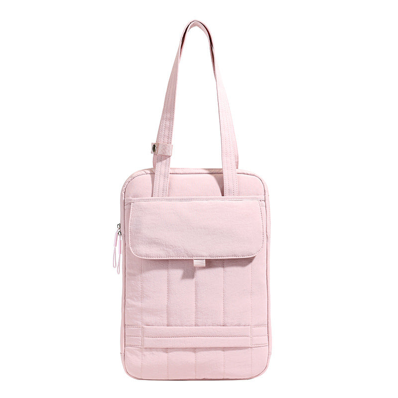 Laptop Tote Bag with Quilted Padding and Organized Interior Pockets for 15in Laptops