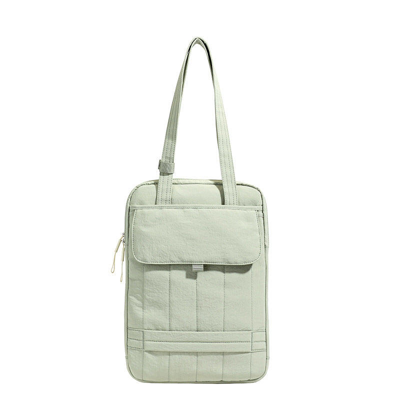 Laptop Tote Bag with Quilted Padding and Organized Interior Pockets for 15in Laptops