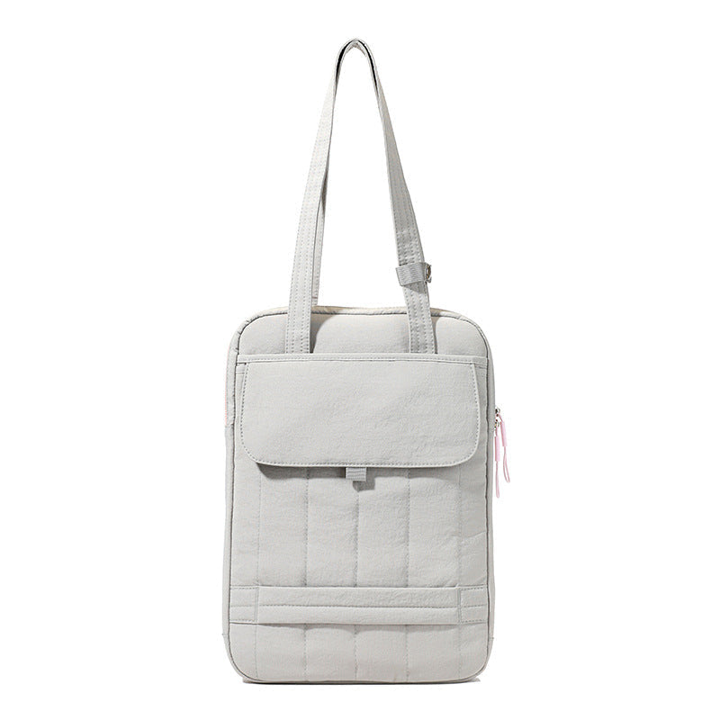 Laptop Tote Bag with Quilted Padding and Organized Interior Pockets for 15in Laptops