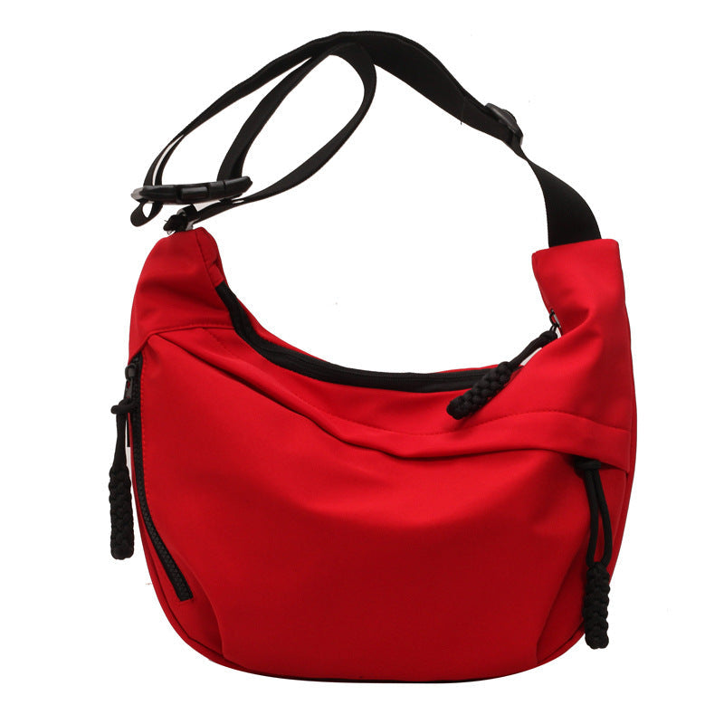 Water Resistant Crossbody Bag with Adjustable Strap and External Zipper Pockets
