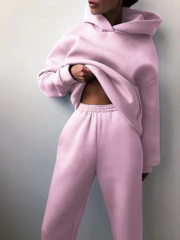 Womens Jogging Set Oversized Hoodie Joggers Lounge