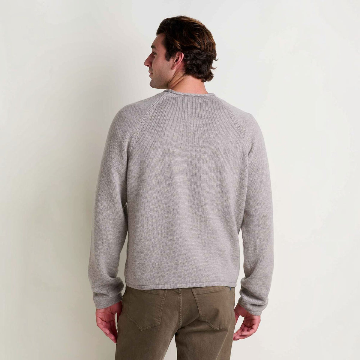 Mens Rollneck Sweater, Merino & Organic Cotton