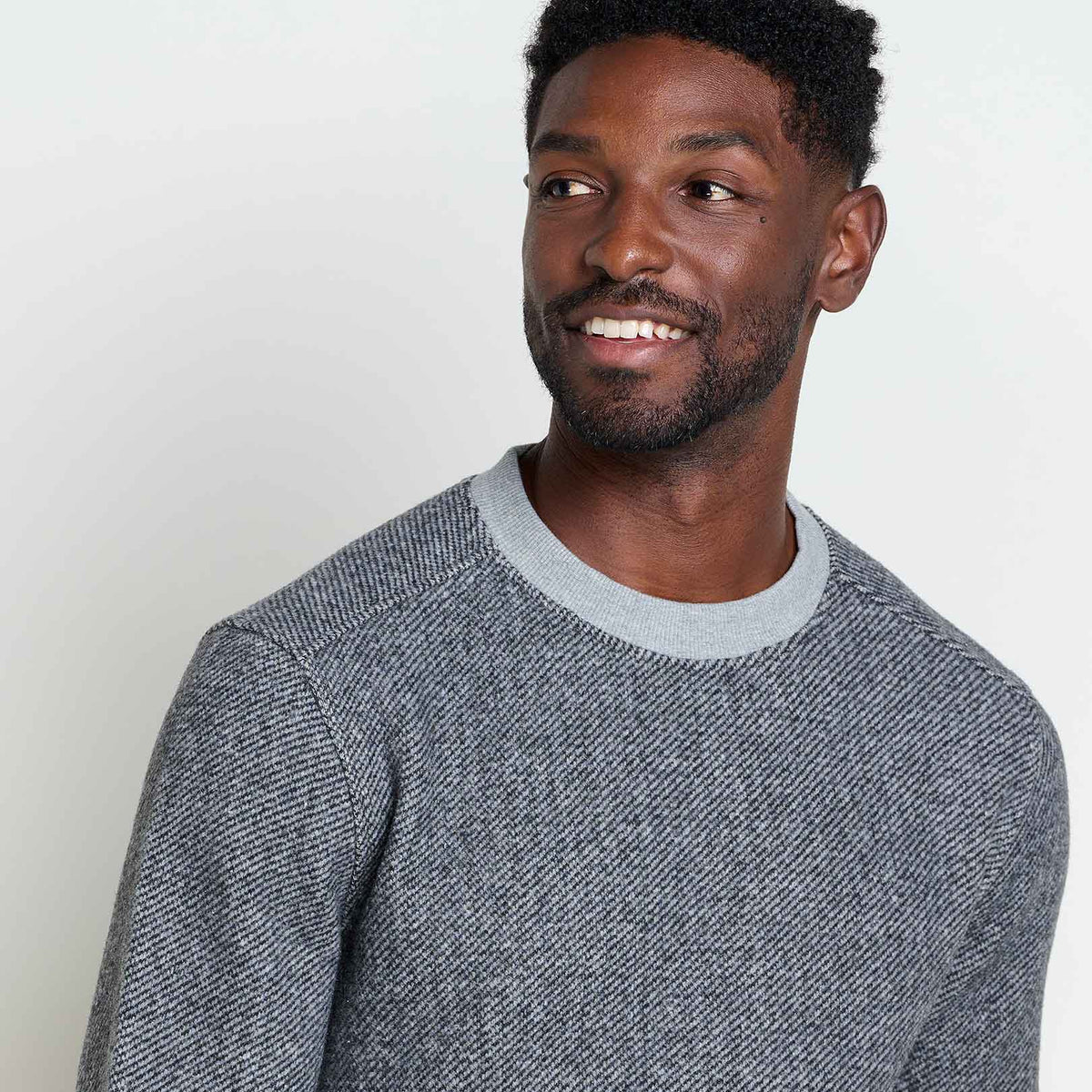 Mens Crew Sweater, Durable Wool Layer