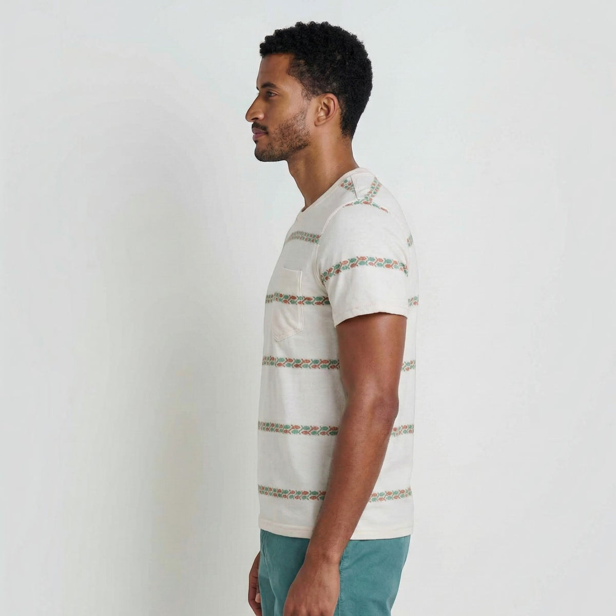 Mens Soft Crew T-Shirt Organic Blend, Durable Fit