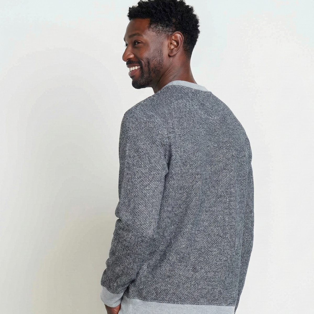 Mens Crew Sweater, Durable Wool Layer