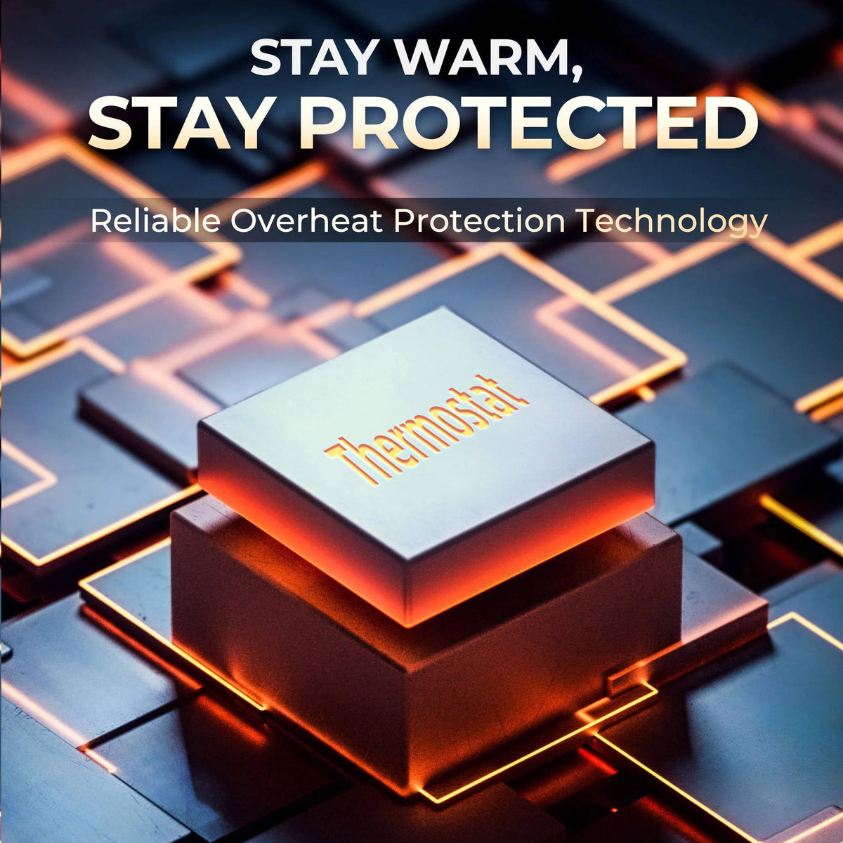 Heated Jacket for Men, 12V Battery Powered Electric Heated Coat for Outdoor Winter Use