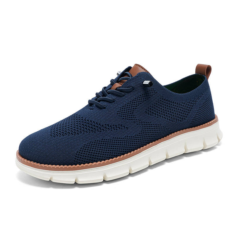 Men's Casual Mesh Sneakers, Breathable Walking Shoes, Lightweight Slip on Comfort Loafers