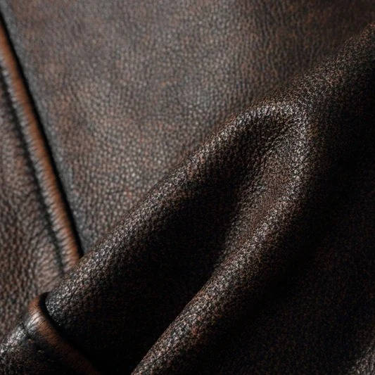 Quilted Motorcycle Jacket with Snap Collar and Four Pockets, Full Length Zipper