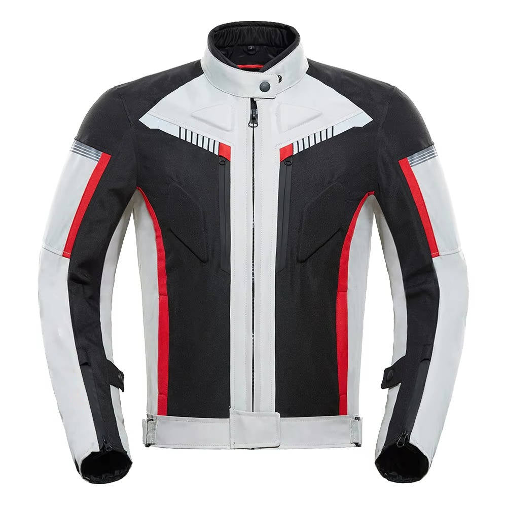 Motorcycle Jacket and Pants Set with EVA Armor and Removable Thermal Liner, Waterproof