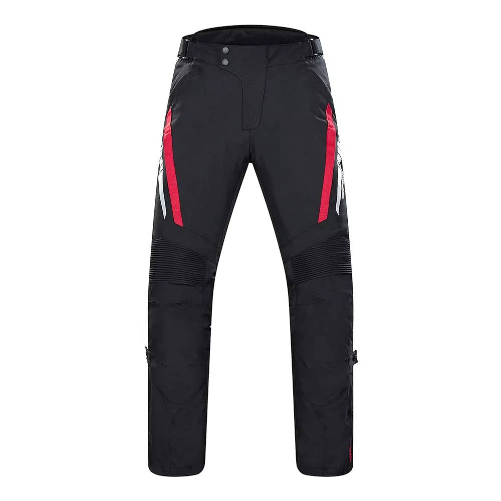 Motorcycle Jacket and Pants Set with EVA Armor and Removable Thermal Liner, Waterproof