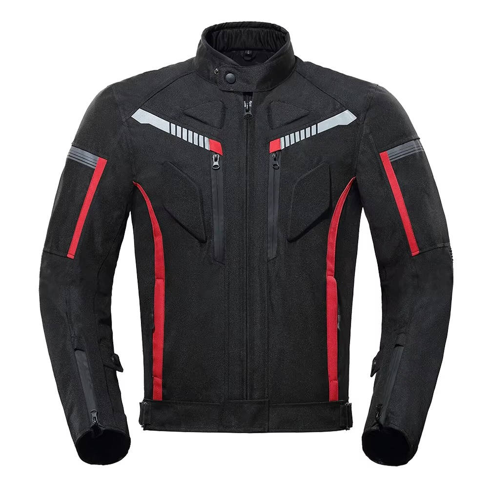 Motorcycle Jacket and Pants Set with EVA Armor and Removable Thermal Liner, Waterproof