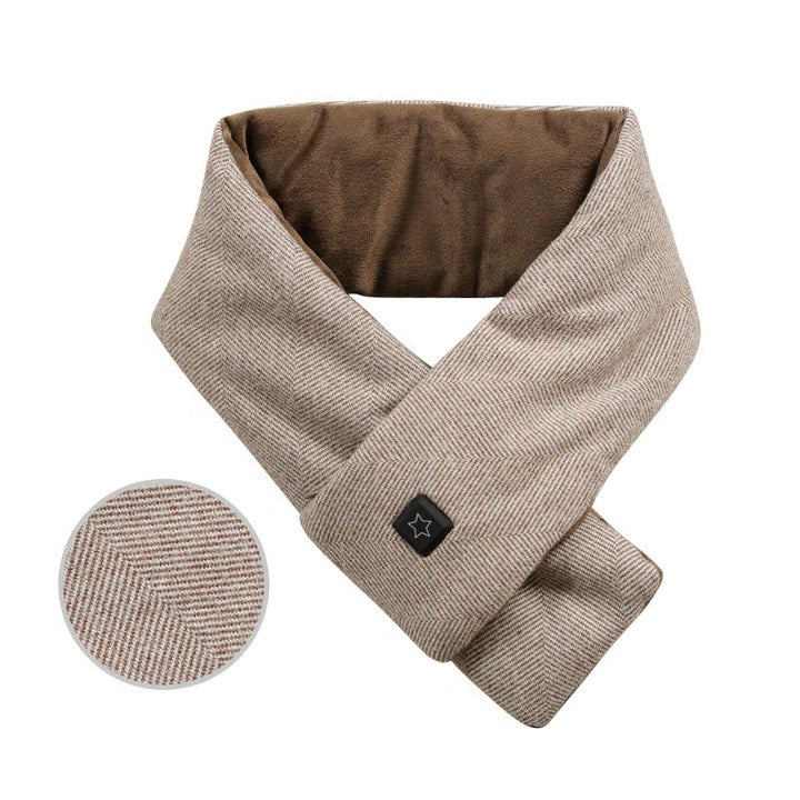 Heated Scarf with Three Heat Settings and Power Bank Connection