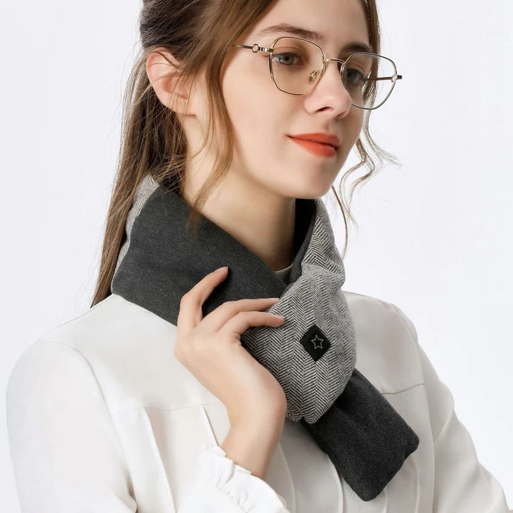 Heated Scarf with Three Heat Settings and Power Bank Connection
